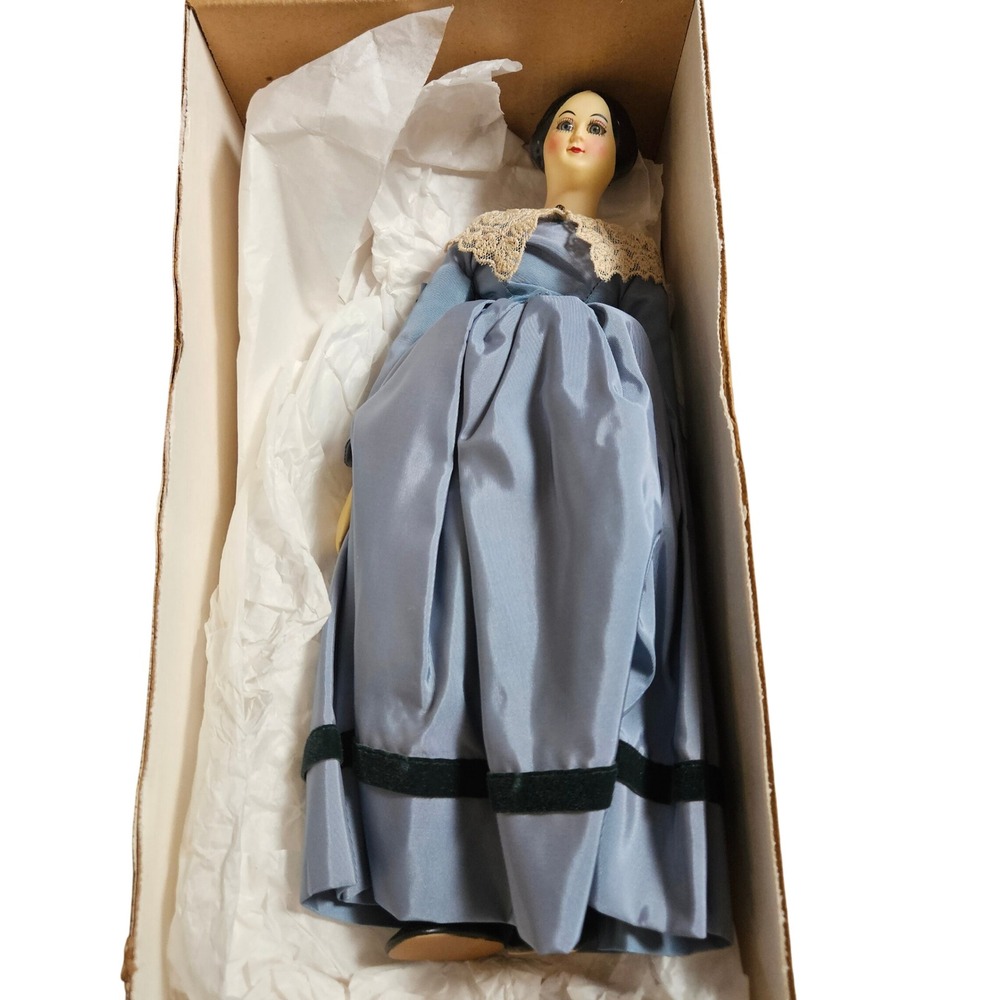 Vintage Effanbee China Head Doll 14"‎ Victorian Dress Limited Edition 1980s